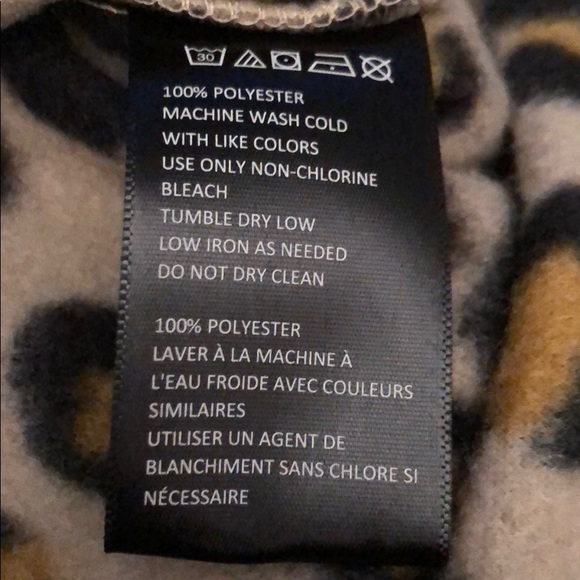 UNISEX UO FLEECE LEOPARD HOODED PULLOVER - Picture 14 of 15